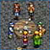 Wow, it almost looks like people standing around a table, not just sprites standing on individual squares.